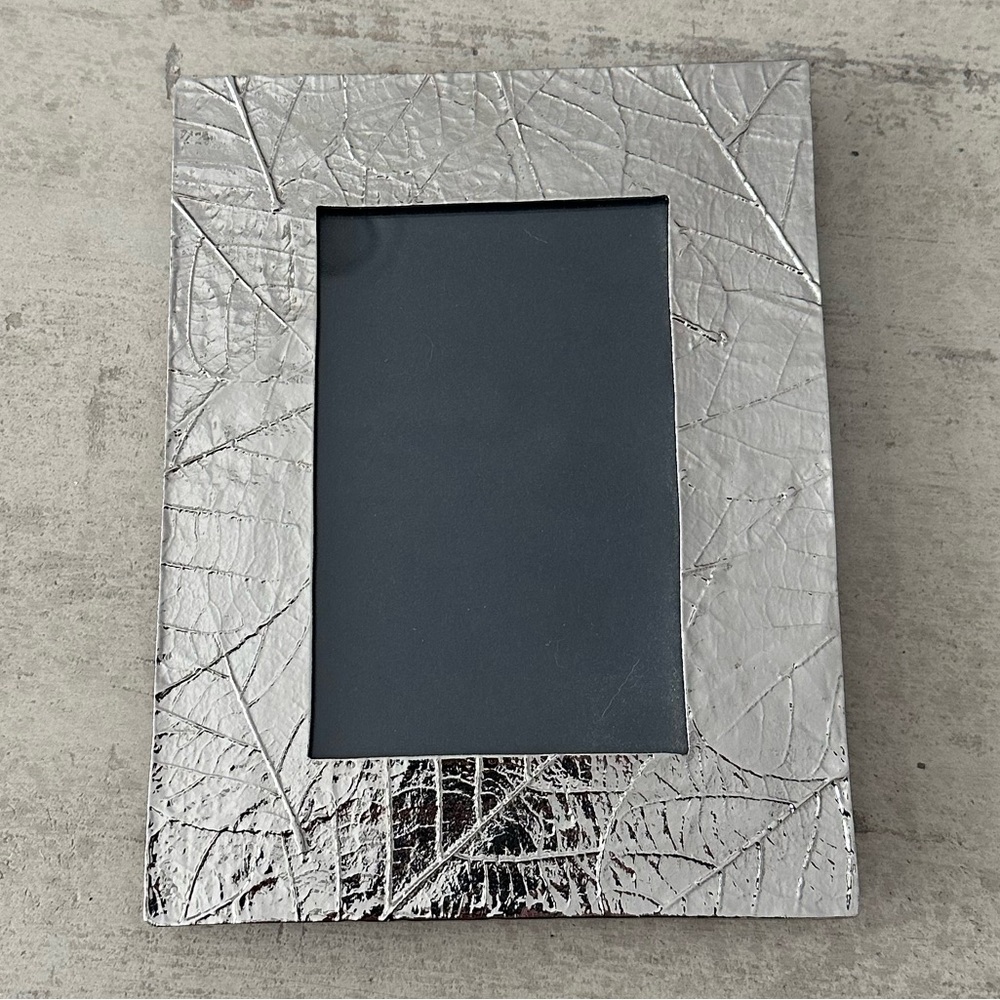 Michael Aram Forest Leaf 4x6 Silver Frame